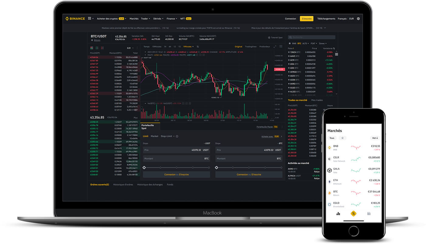 Exchange crypto-monnaie Binance