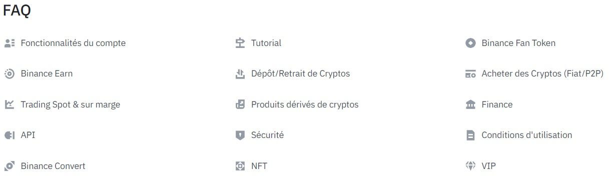 FAQ binance