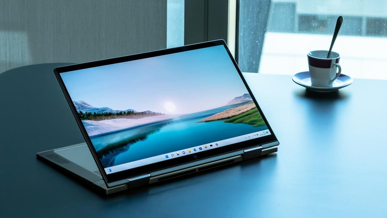 Grâce à ses charnières, l'écran du HP Envy X360 peut jouer les contorsionnistes.