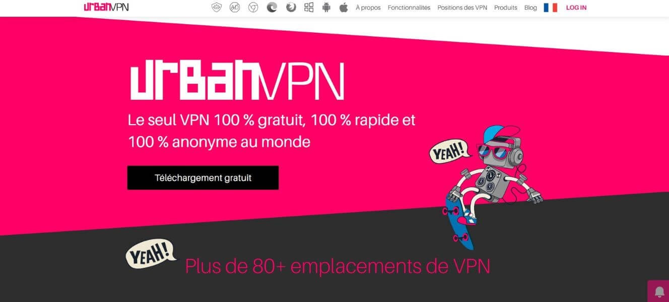 Page officielle Urban VPN