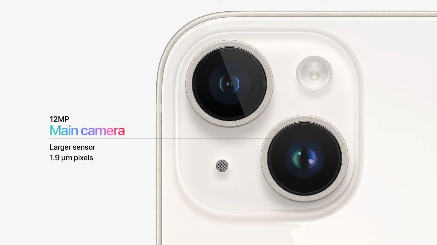 iPhone 14 : les capteurs photo