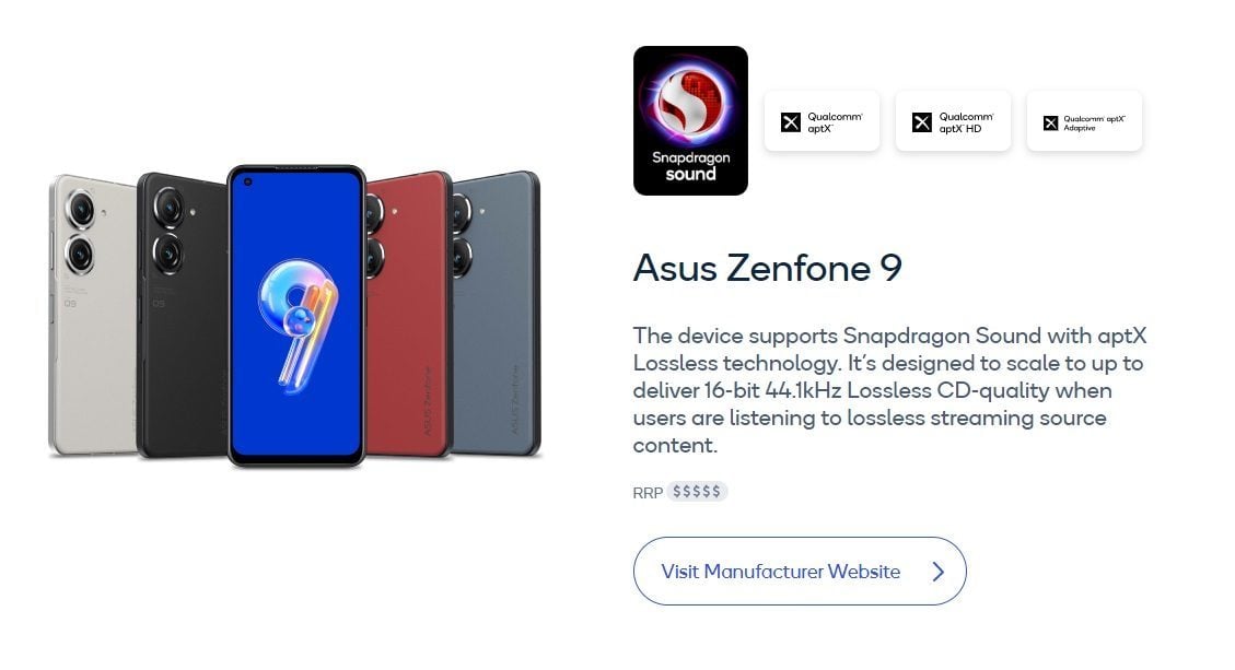 aptX Zenfone 9