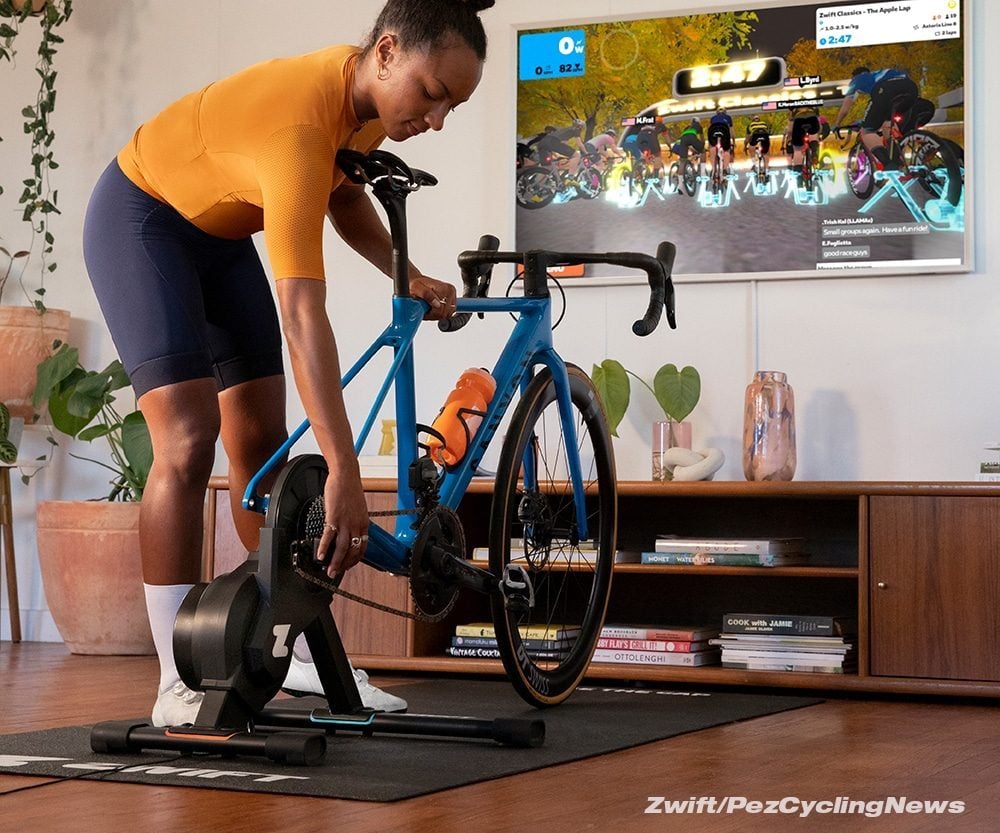 Le home trainer de Zwift