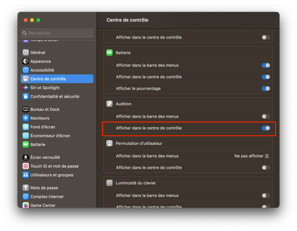 macOS Ventura sons arrière-plan