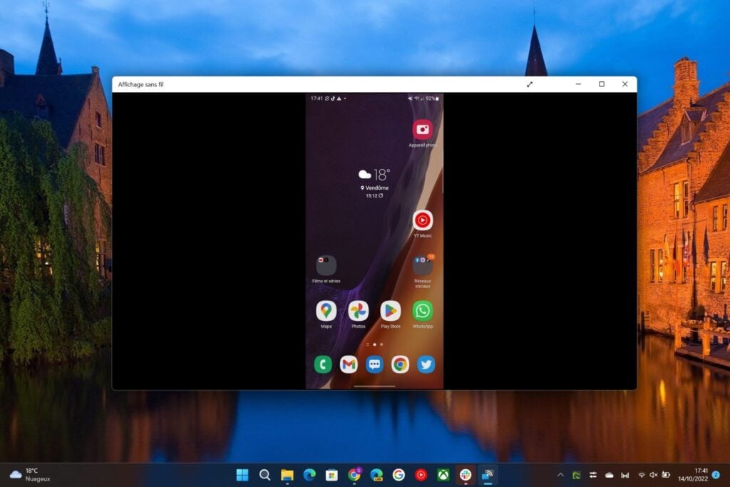 Windows 11 afficher l’écran de votre smartphone Android sur votre PC