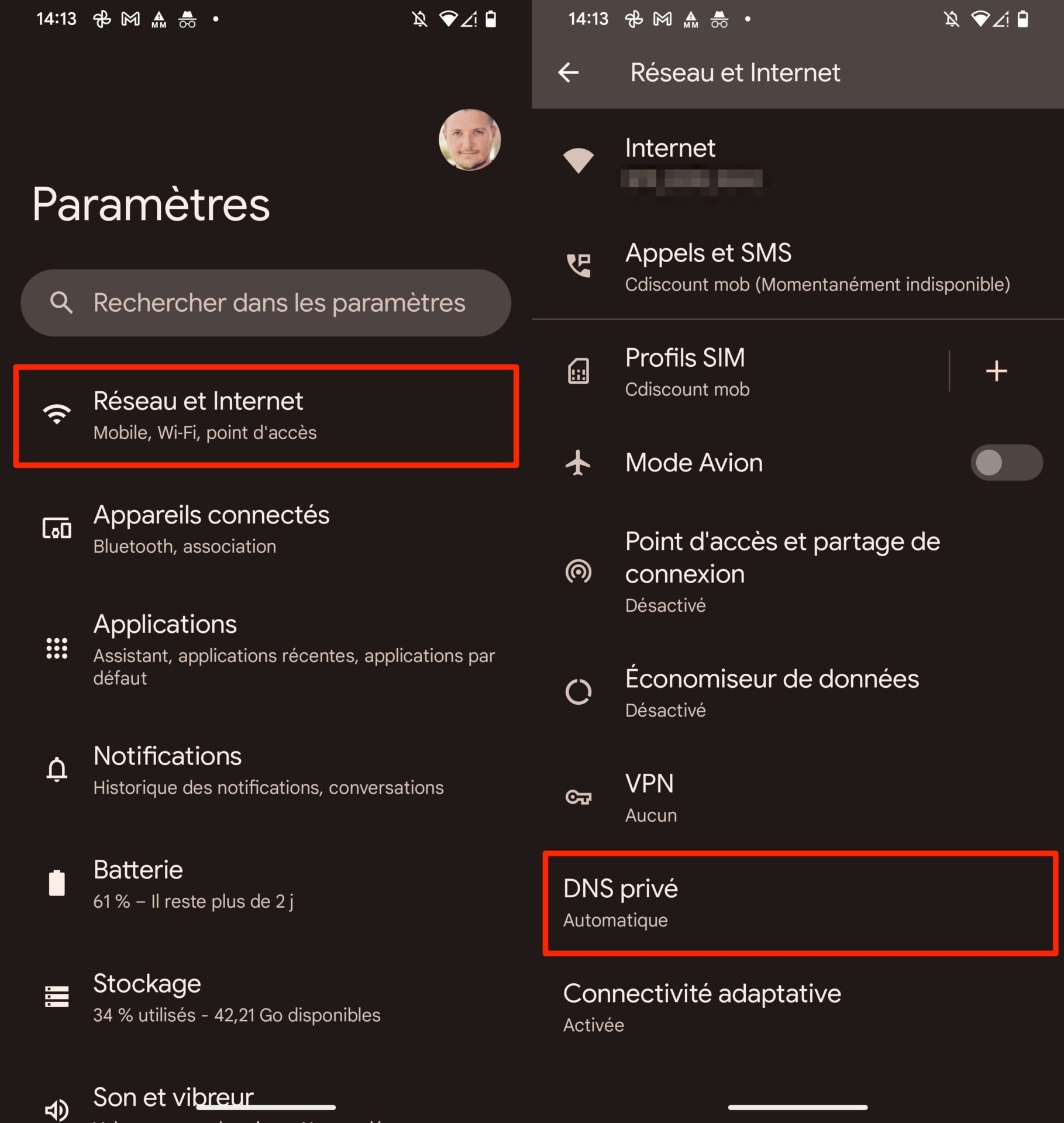 Modifier les DNS sur Android