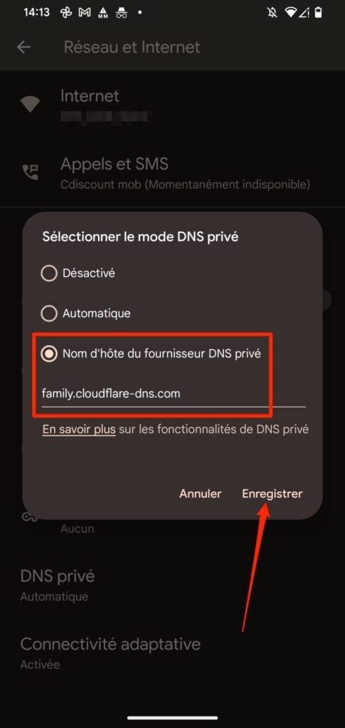 Modifier les DNS sur Android