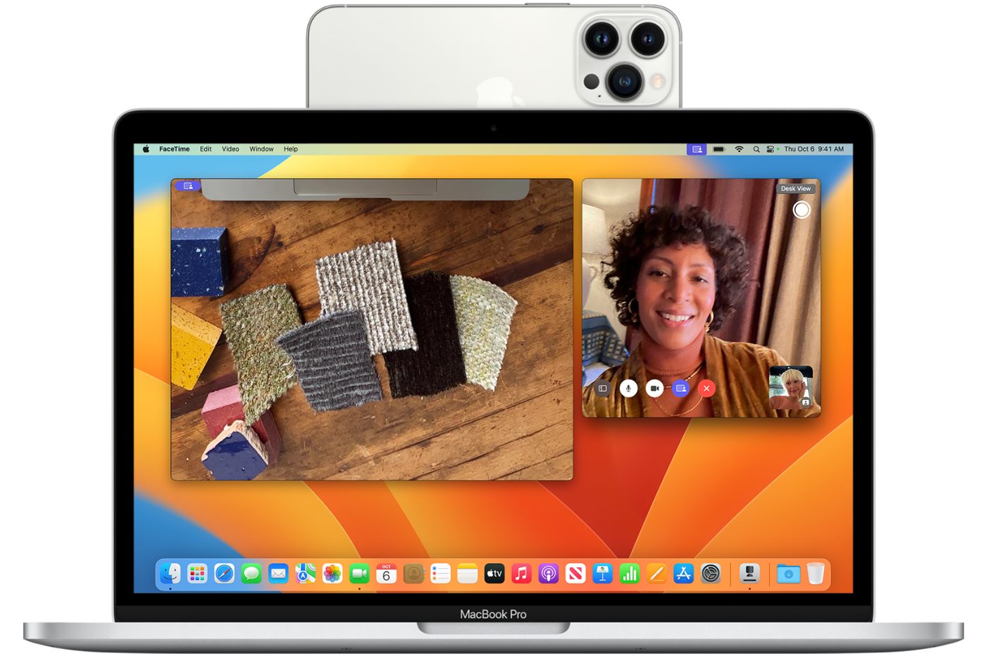 Appareil photo continuité macOS iPhone Webcam