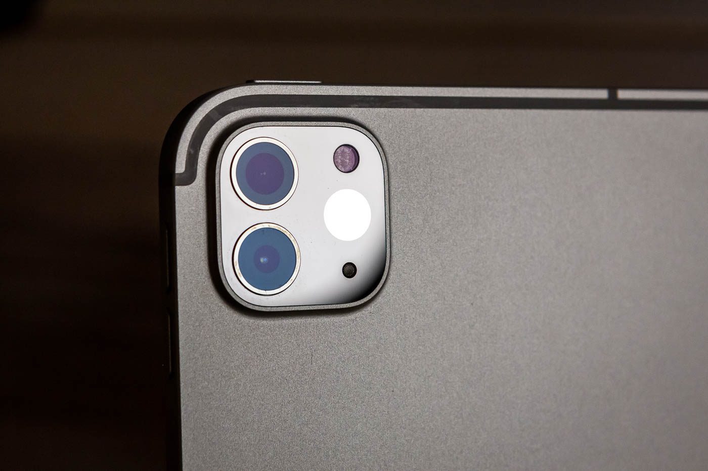 The iPad Pro still has two rear camera modules, along with a lidar.