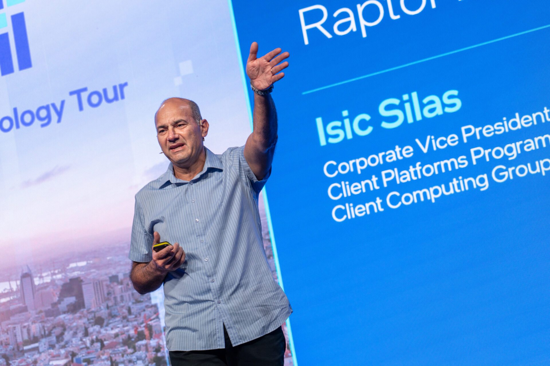 Isic Silas, Vice-Président du Client Computing Group (les processeurs grand public) © Adrian BRANCO / 