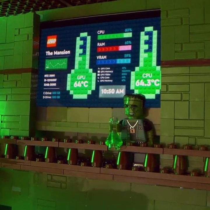 Panneau controle Lego PC