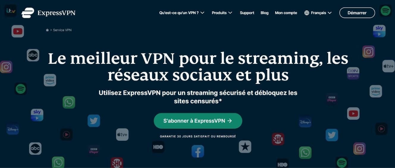 Streaming ExpressVPN