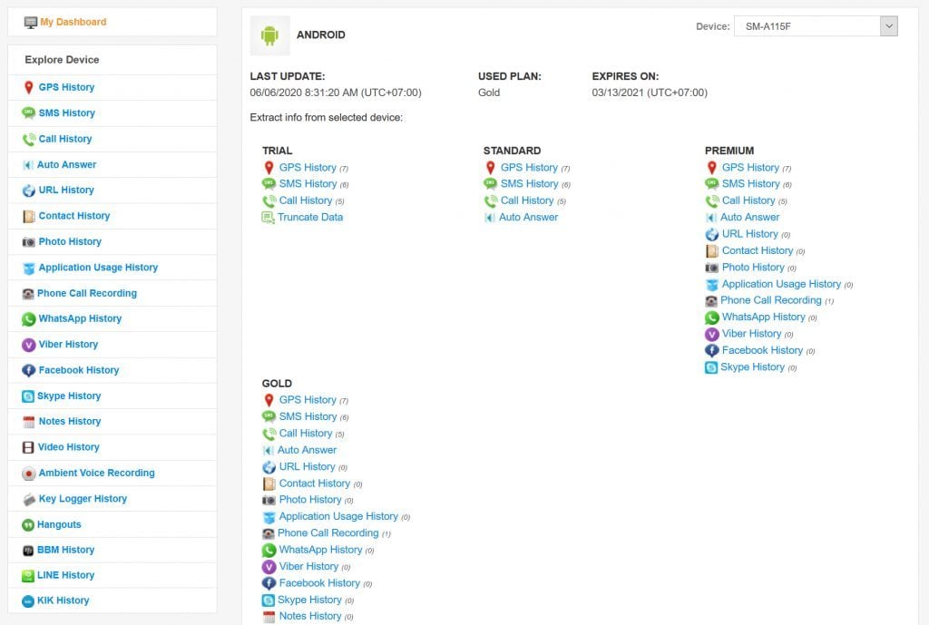 aplicación de espionaje de Android