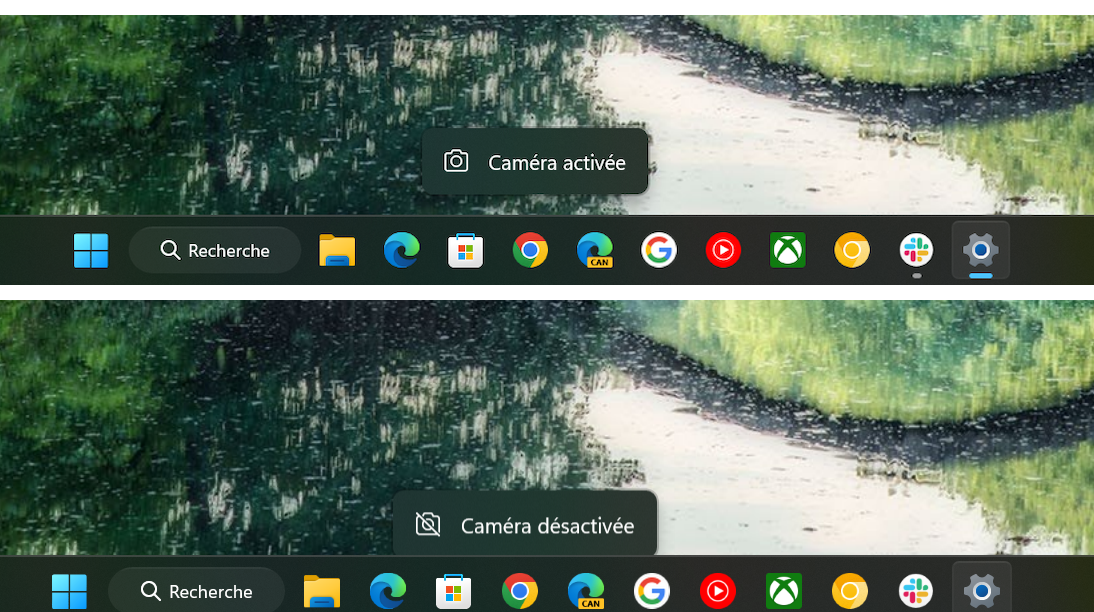 Windows 11 notification webcam