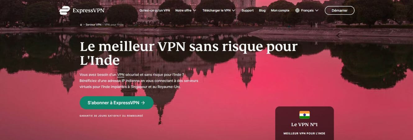 ExpressVPN pour l'Inde