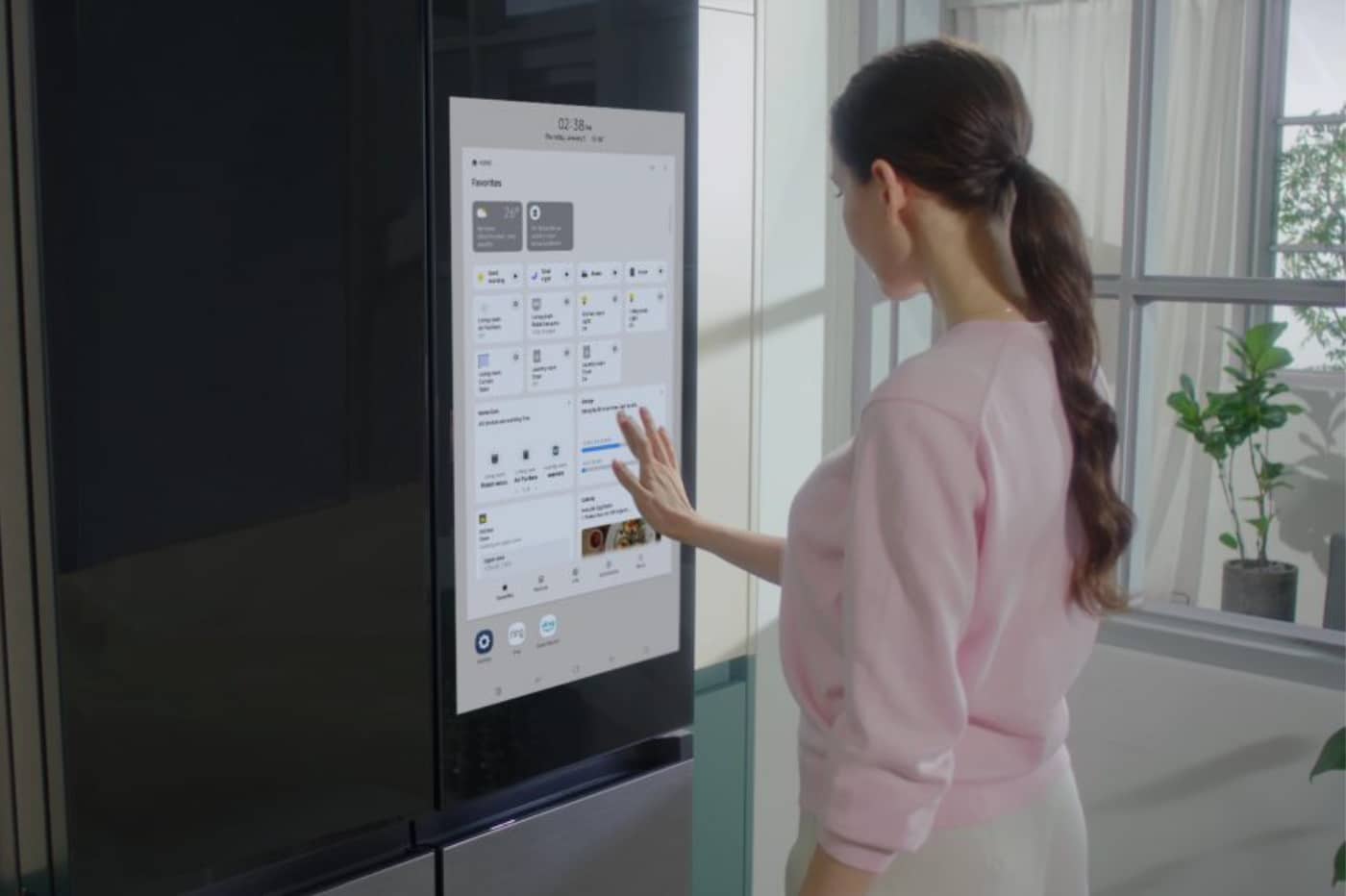 Le nouveau réfrigérateur de Samsung peut être contrôlé via son écran tactile de 32 pouces.