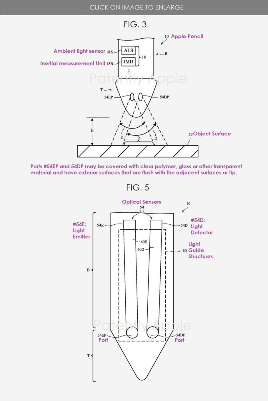 Apple Pencil brevet