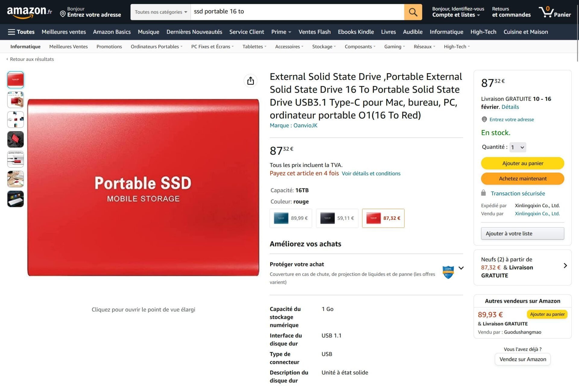 Faux SSD Amazon
