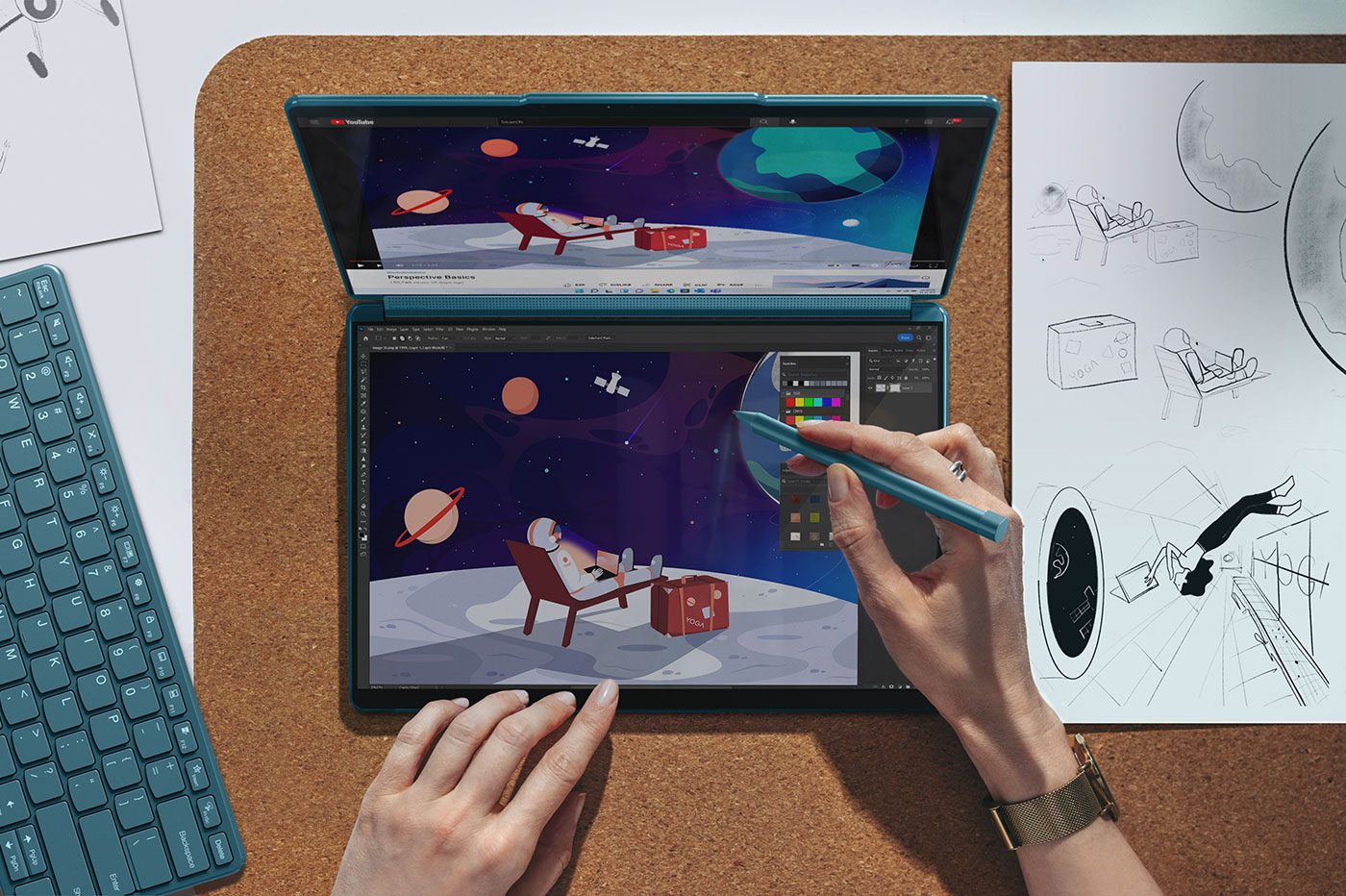 Lenovo dévoile un concept de PC portable sans écran mais avec