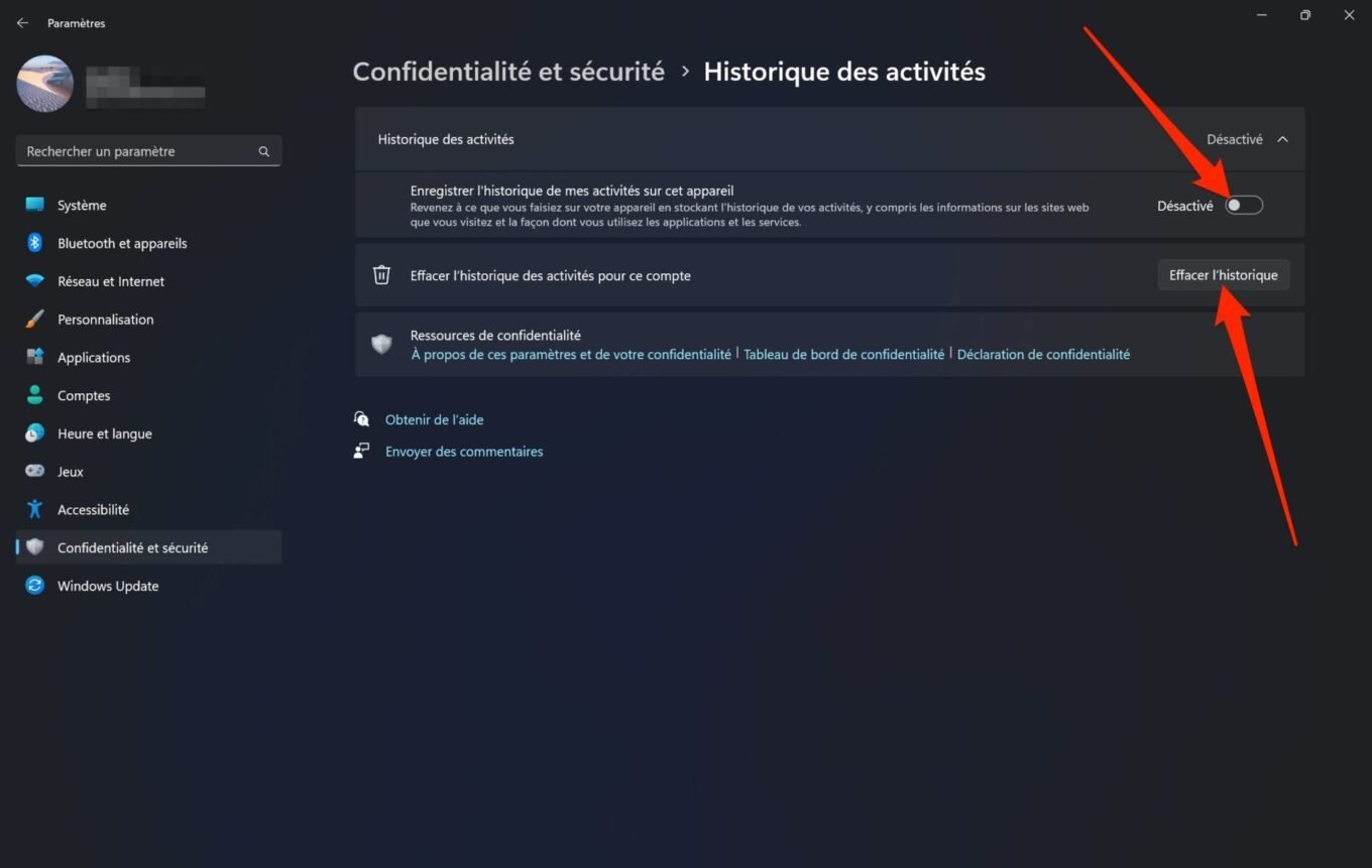 Windows 11 télémétrie