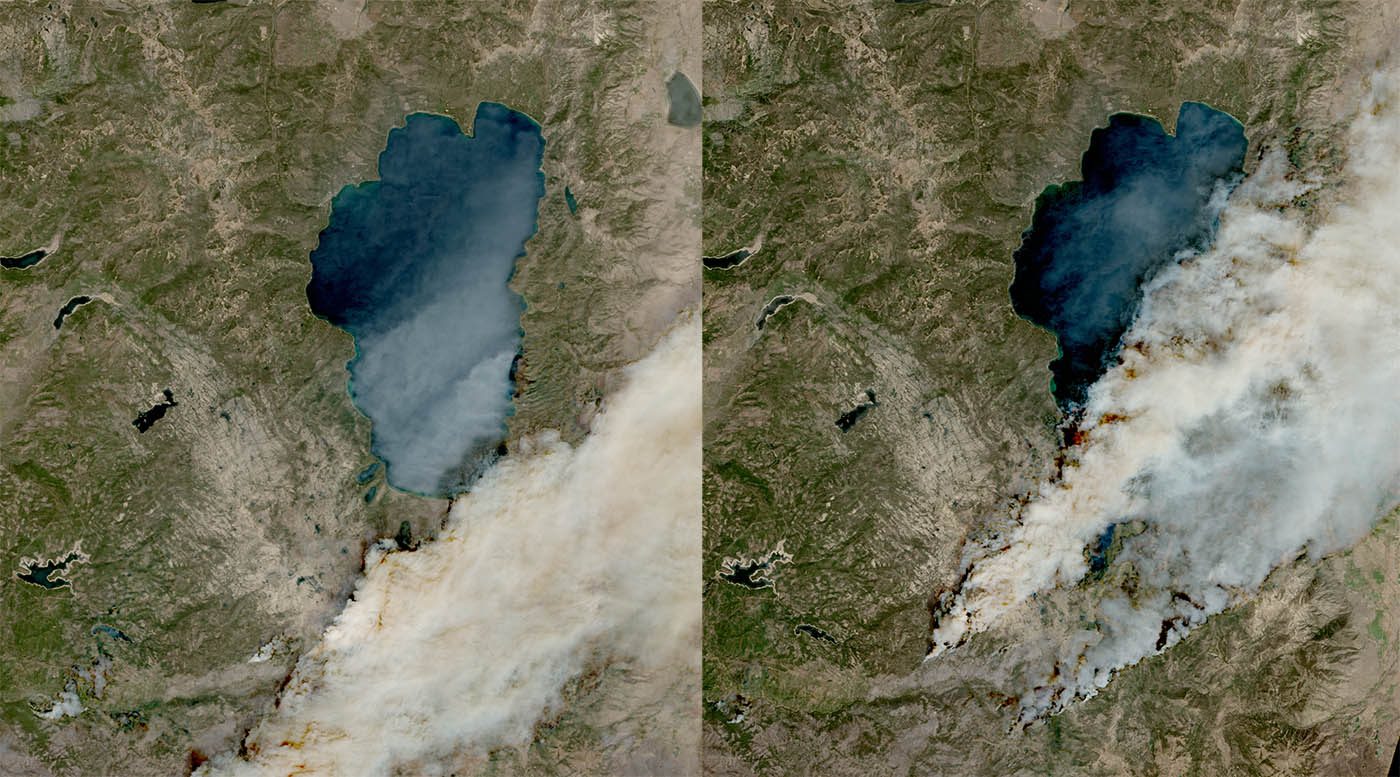 Les futurs IA développées sur le modèle de fondation pourraient, par exemple, prédire le déplacement des incendies. © NASA