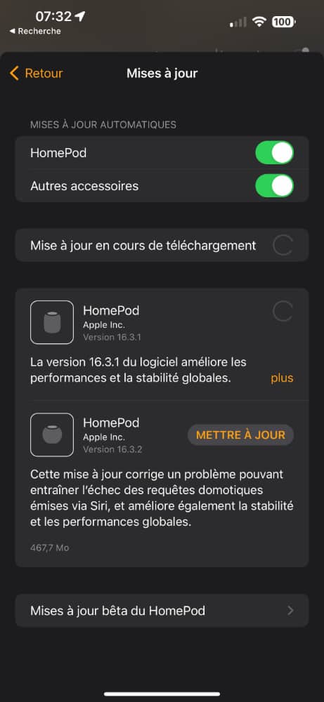 Les HomePod ont droit à une mise à jour pour corriger un petit bug bien irritant.