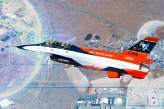 VISTA F-16D avion IA USAF