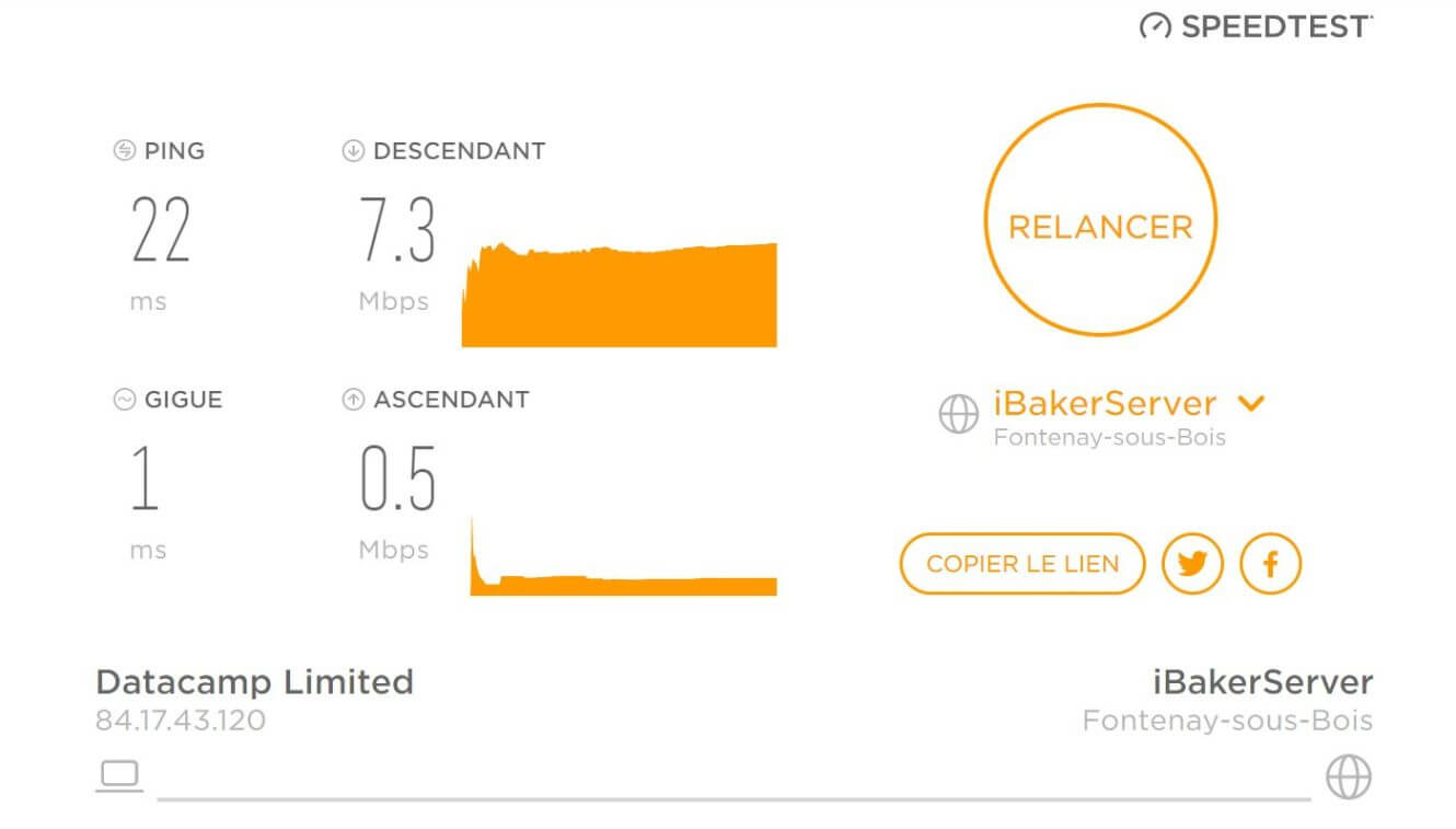 Test de vitesse de connexion avec Norton Secure VPN