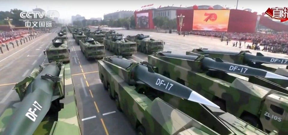 Le missile WU-14/DF-ZF de l'Armée populaire de Chine