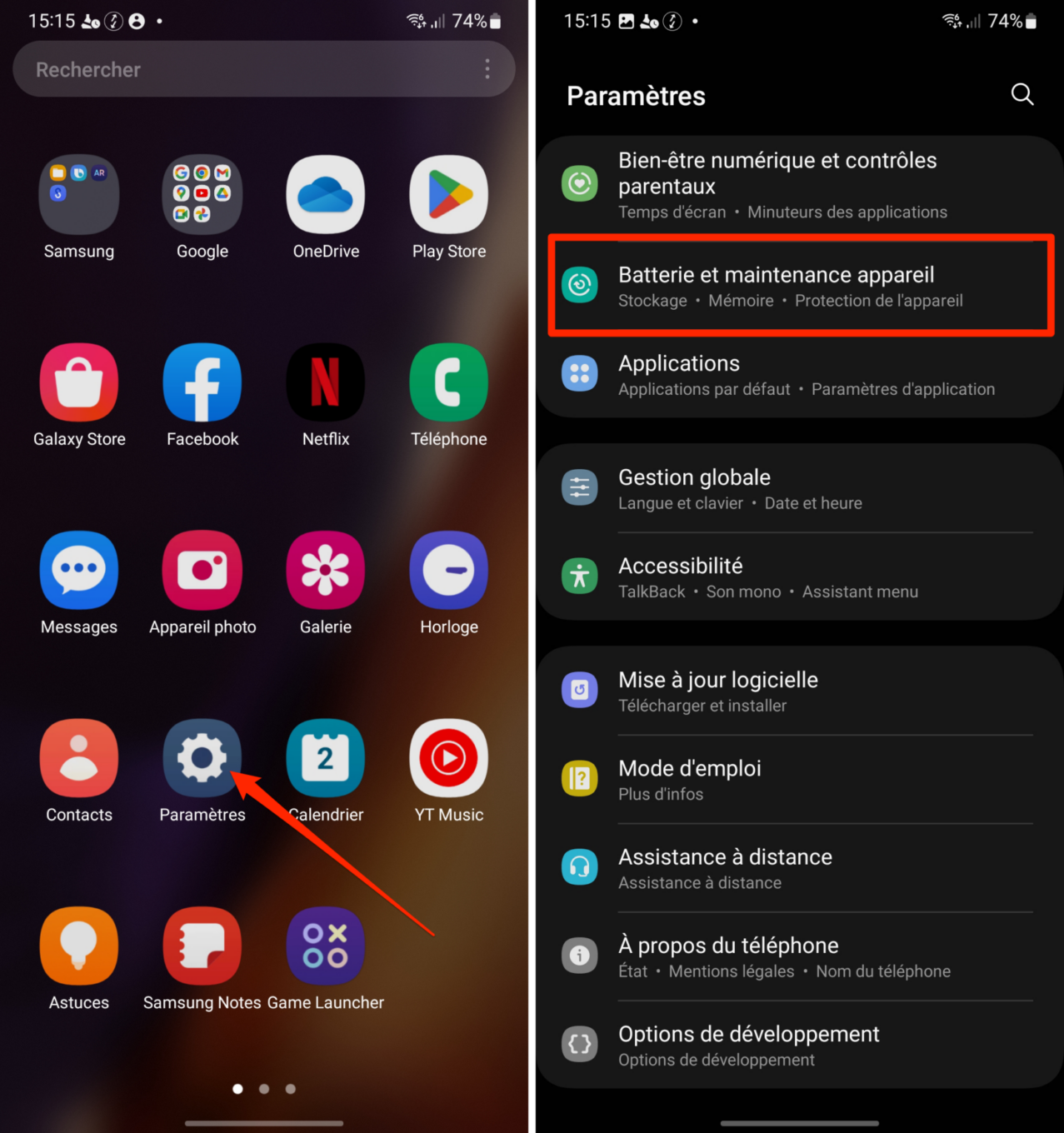 Samsung OneUI 5 Mode Maintenance