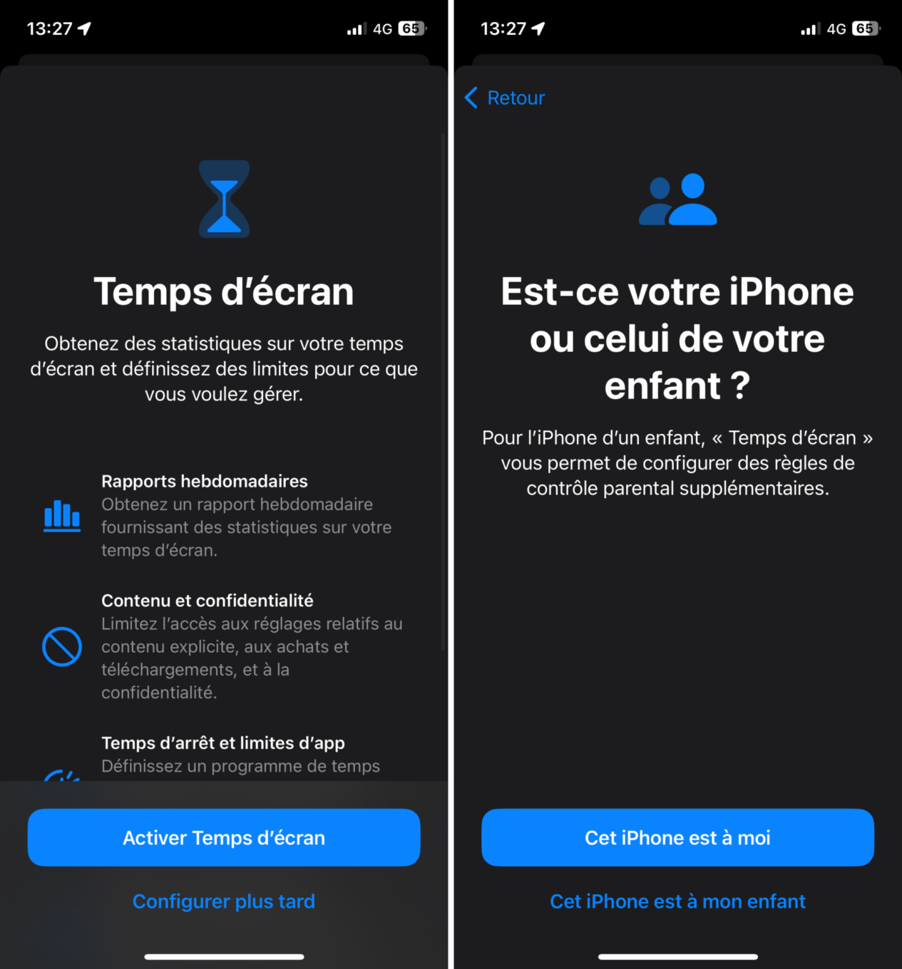 Verrouiller iCloud Temps d'écran