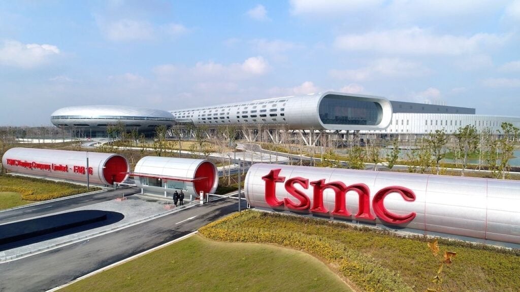 Vue d'artiste d'une usine de TSMC.