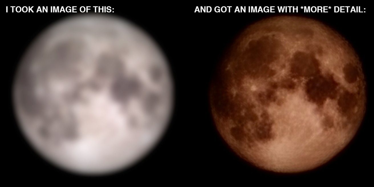 Comparaison photo de lune