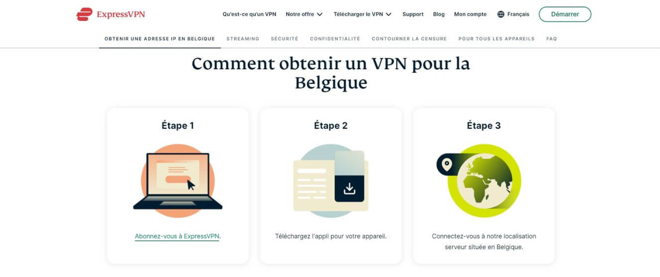ExpressVPN pour la TV belge