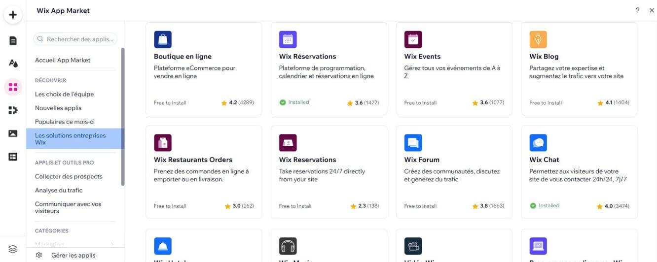 Wix App Market