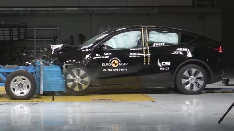 Euro Ncap Tesla crash test