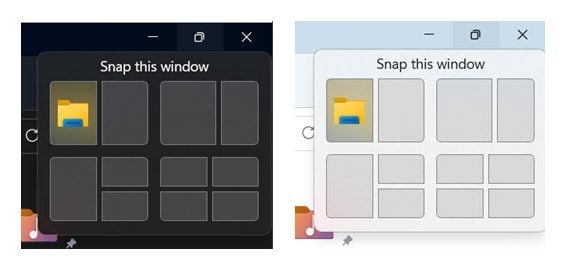 Snap layout Windows 11