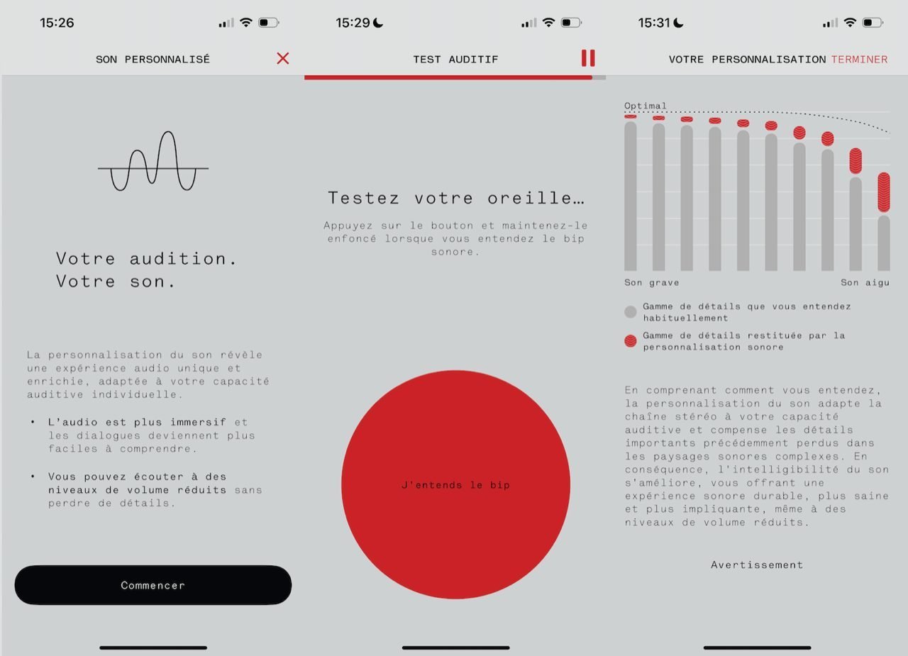 L'interface de l'app des Nothing Ear(2)