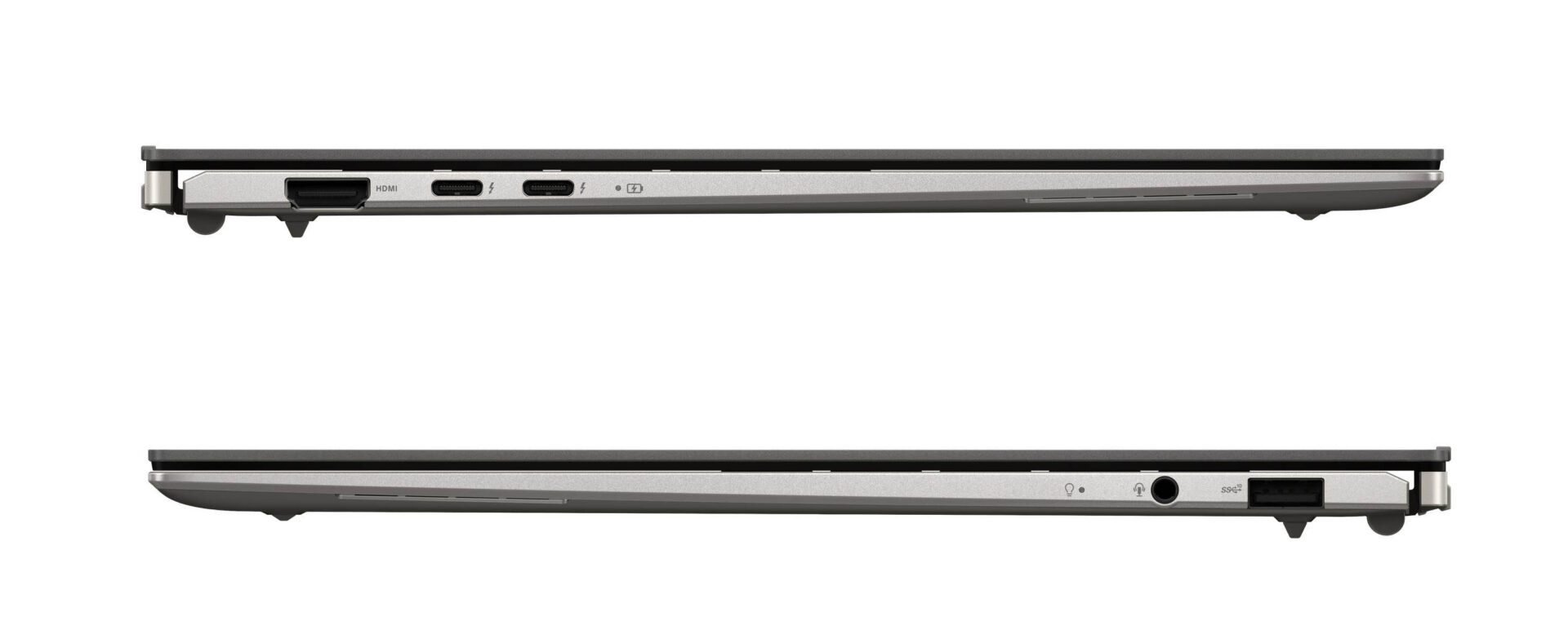 Les deux côtés du Zenbook S13 OLED