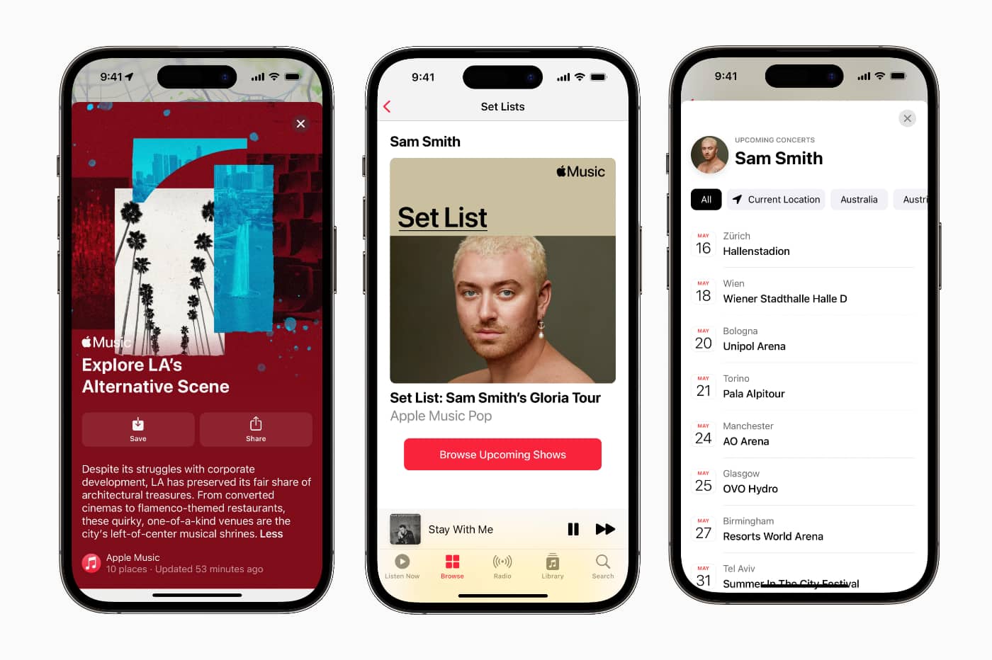 Apple Music va pouvoir donner les dates de tournées de certains artistes, maintenant.