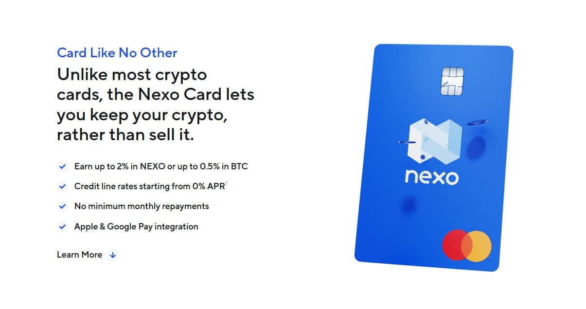 Carte bancaire Nexo