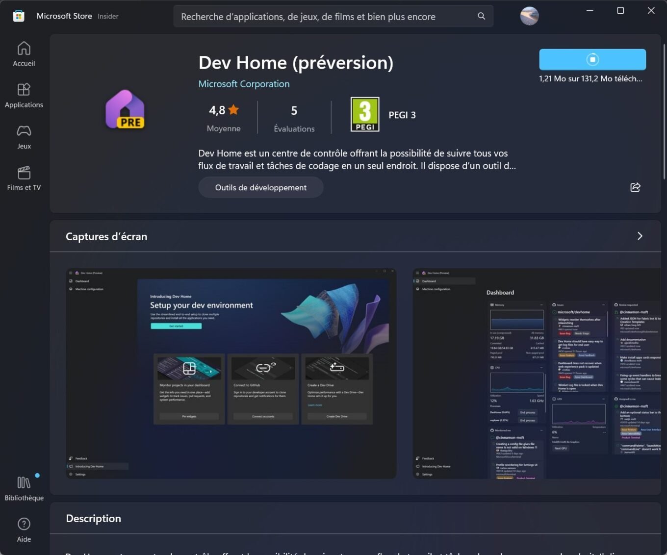 Microsoft Dev Home Widgets