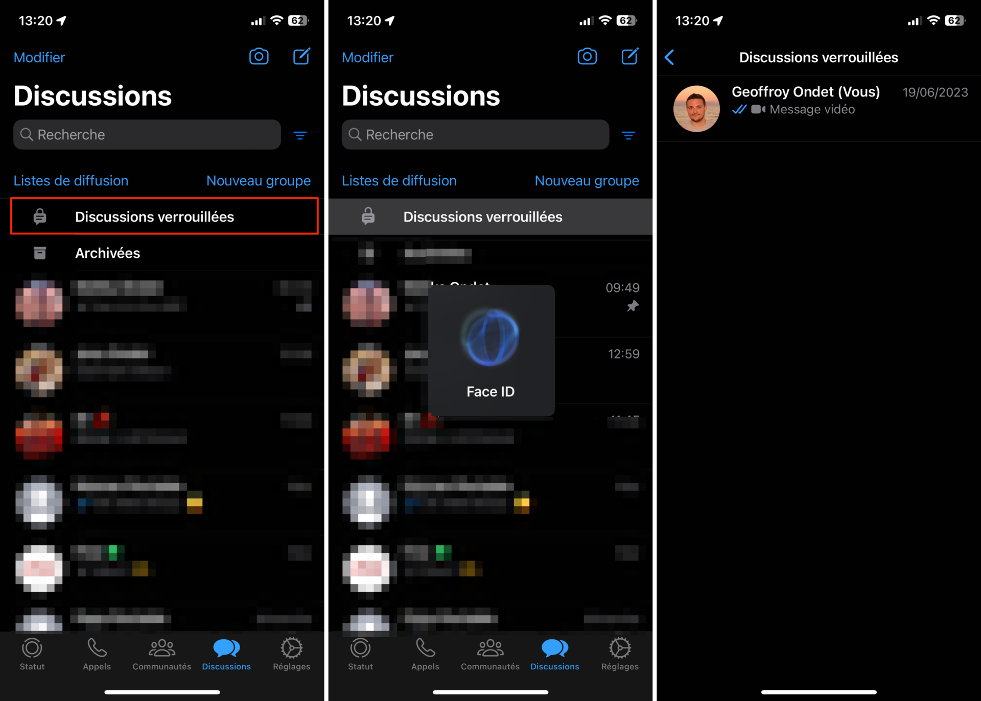 WhatsApp comment verrouiller l’accès à une conversation