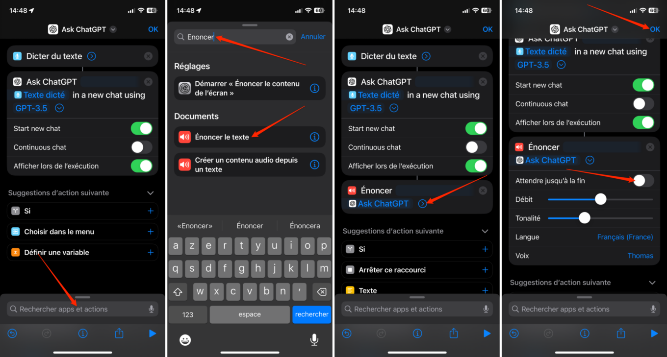 ChatGPT avec Siri iOS