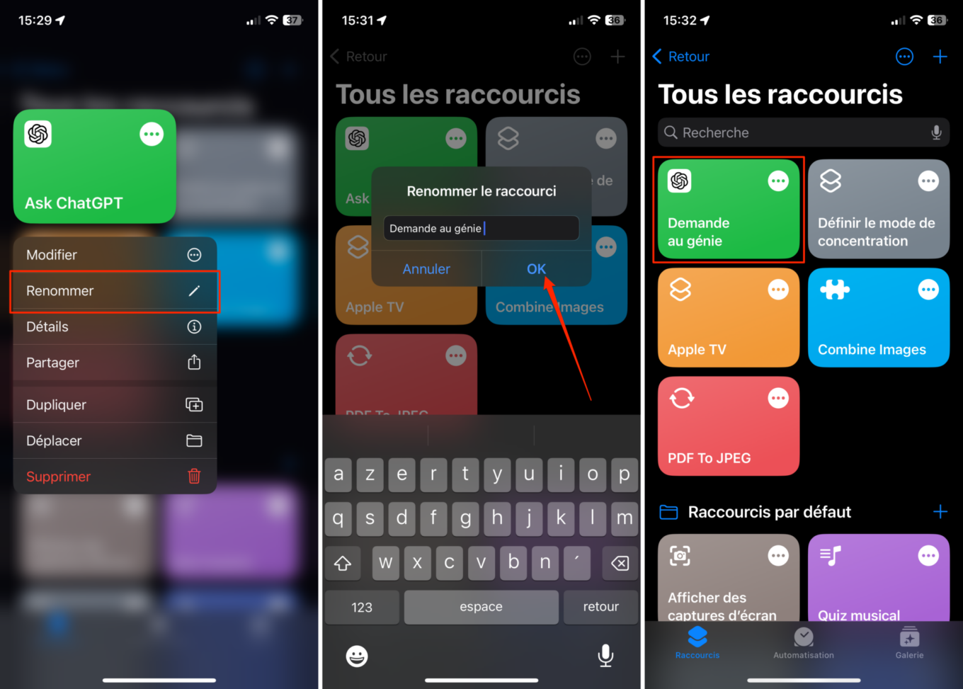 ChatGPT avec Siri iOS