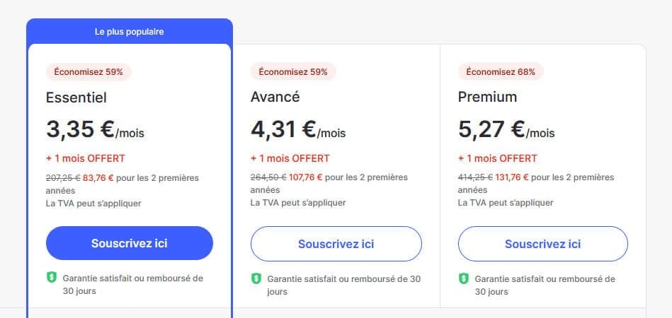 Abonnement NordVPN Prix