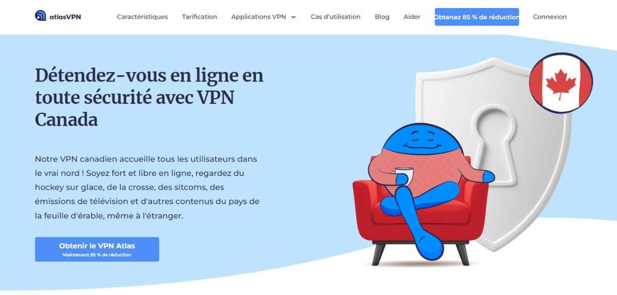 Atlas VPN gratuit pour le Canada