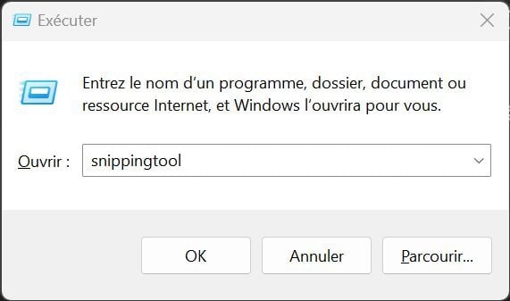 snippingtool windows 11