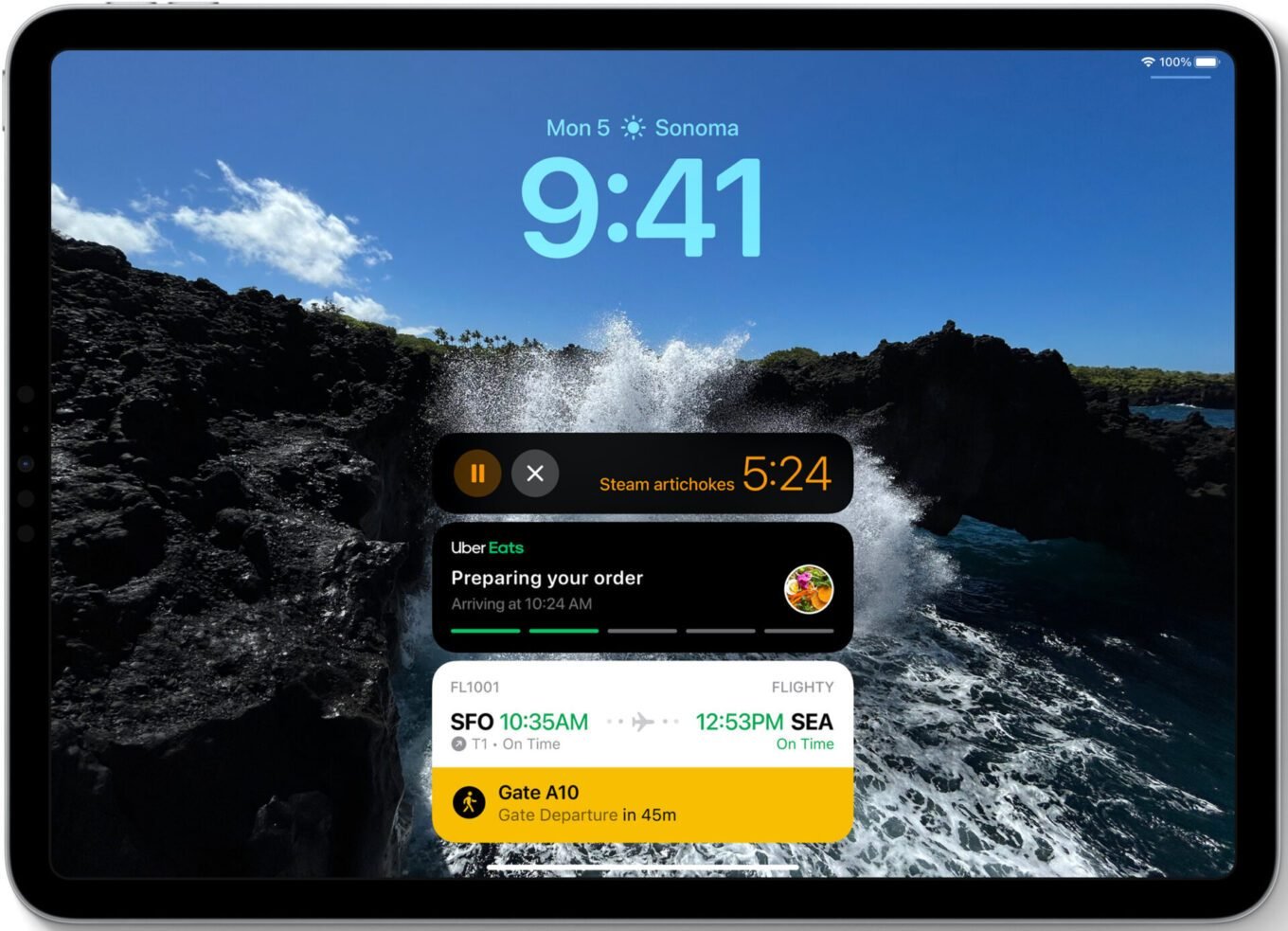 iPadOS 17 activités en direct