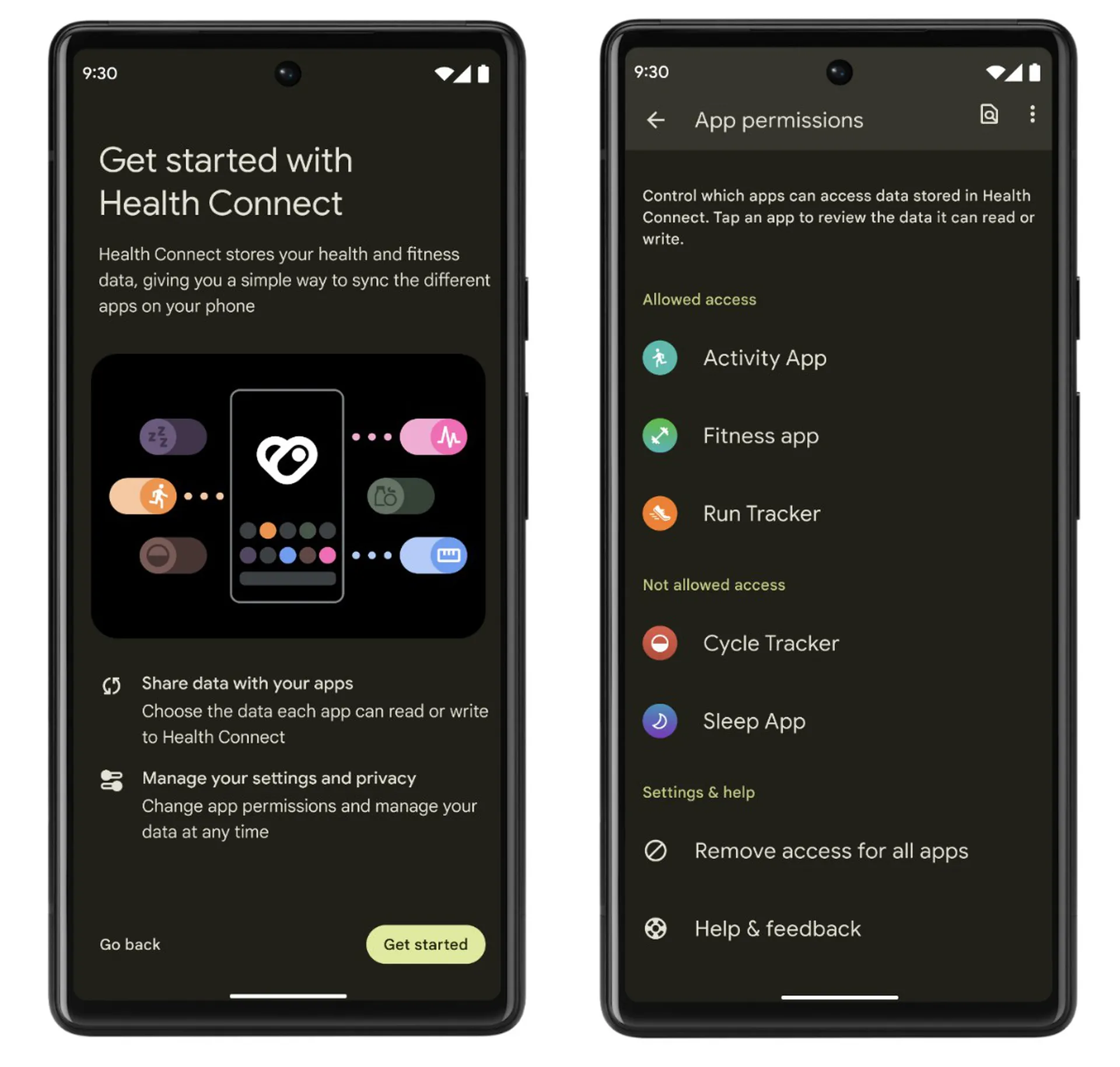 google health connect android 14